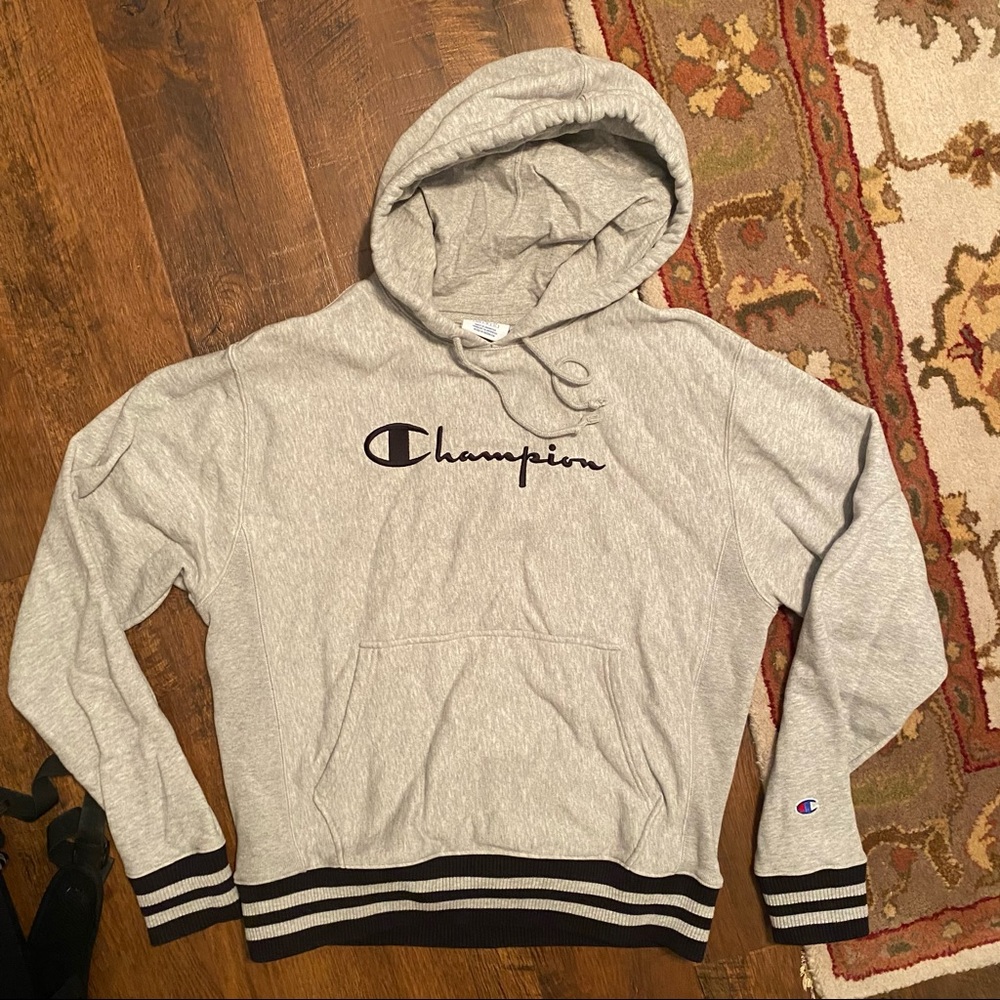 Champion Reverse Weave Hoodie Heavy Gray Size M